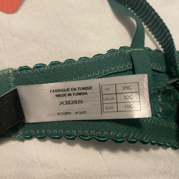 Sofia Green Lace Bra - Picture 4 of 6